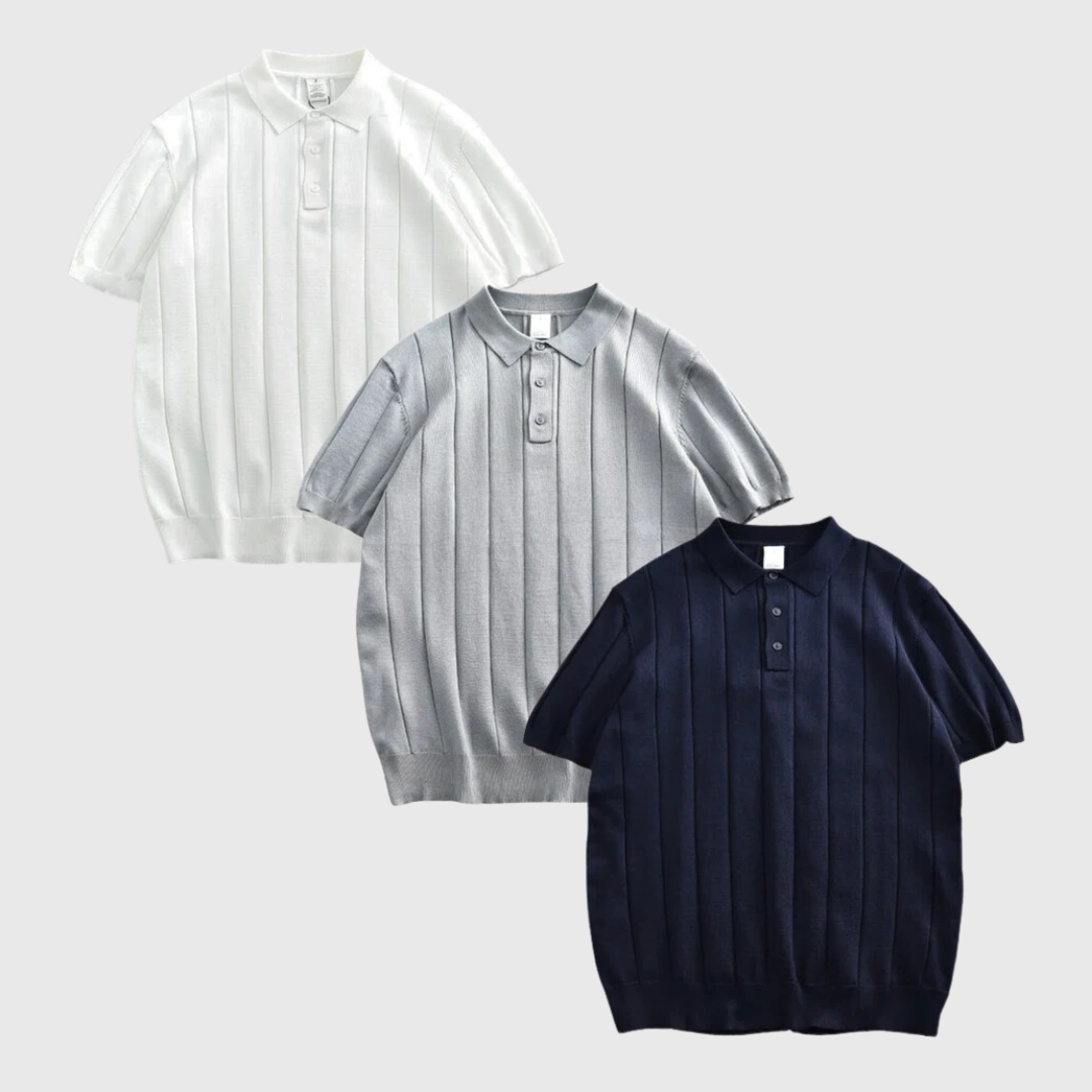 Tom Carter Timeless Knit Classic Polo - 3 Pack