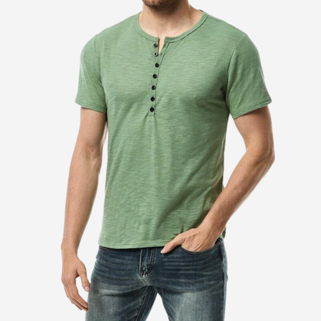 Tom Carter Slim Fit Buttoned Tee