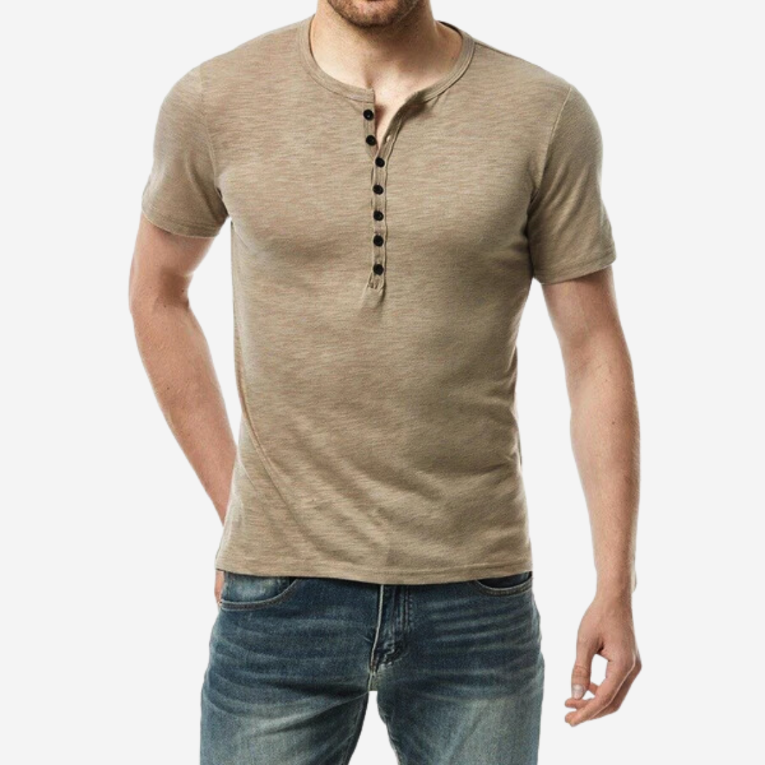 Tom Carter Slim Fit Buttoned Tee
