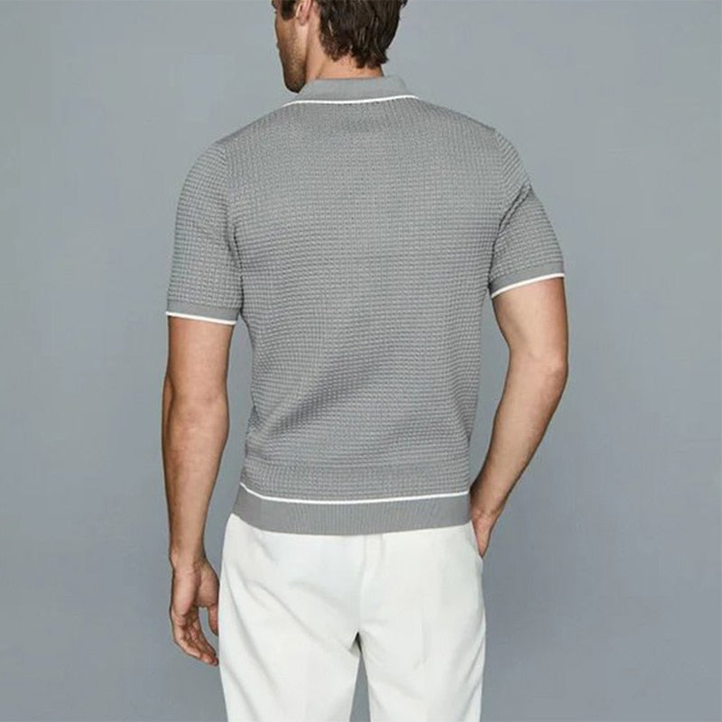 Tom Adams Knitted 1/4 Polo
