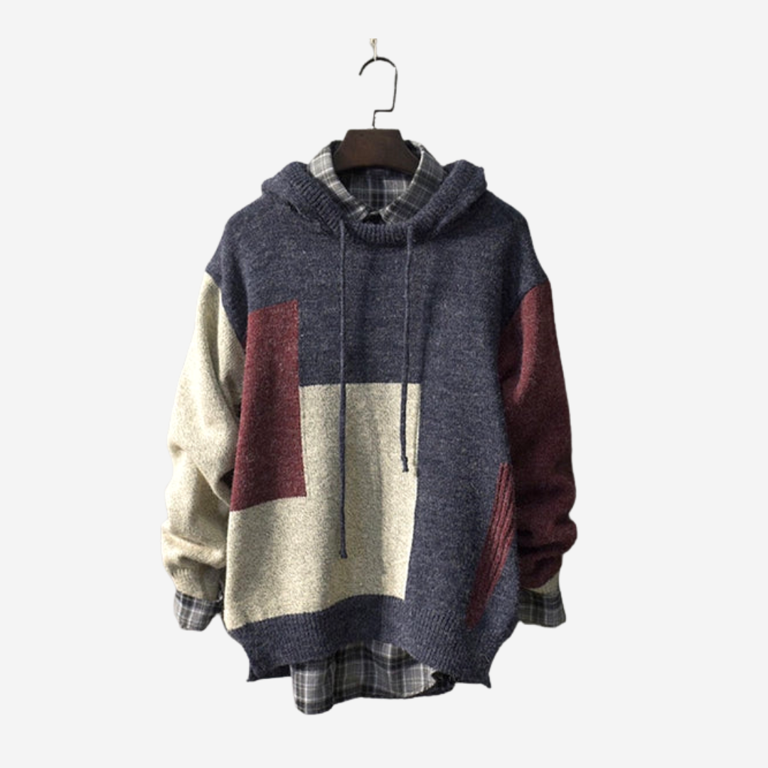 Oversized Long Knitted Hoodie