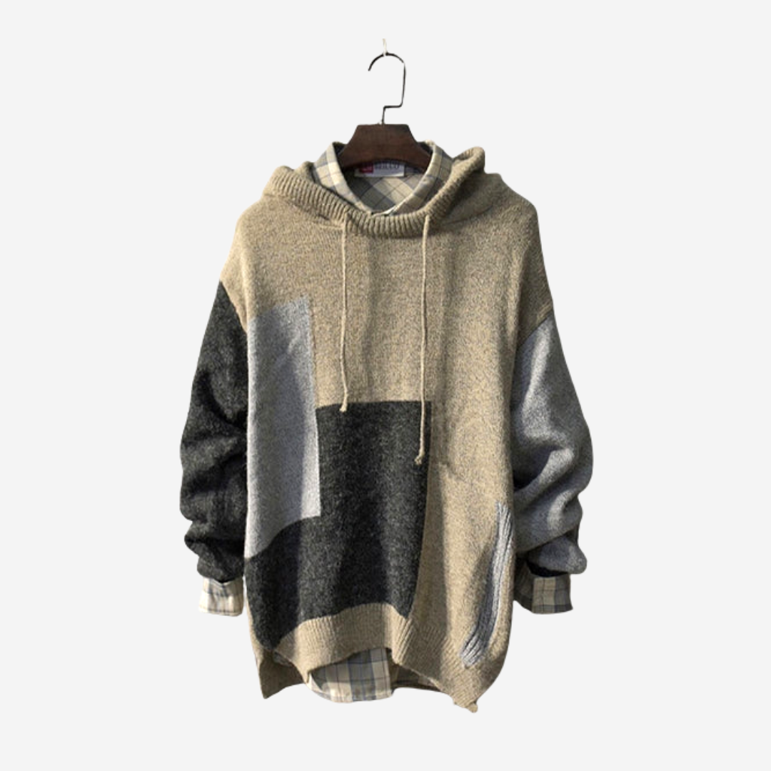 Oversized Long Knitted Hoodie
