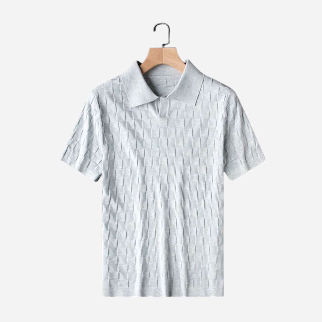 Knitted Checker Polo
