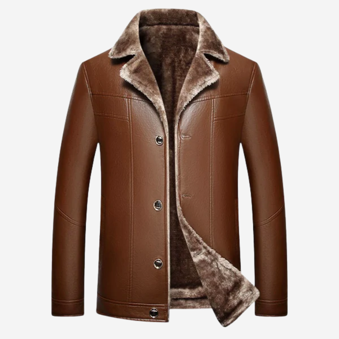 Tom Adams Faux Leather Fur Jacket
