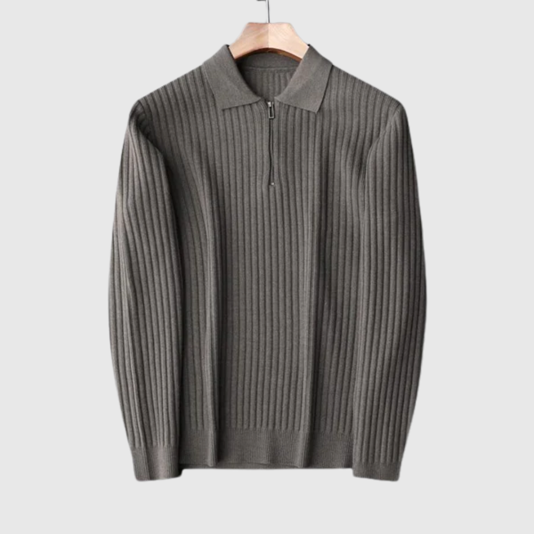 Tom Adams Knitted Half-Zip Sweater