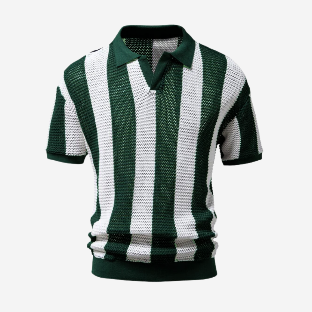 Tom Adams Striped Knitted Vibe Polo